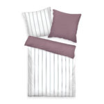 Produktbild TOM TAILOR Bettwäsche Classic Satin Stripes Cozy Mauve & Fresh Sage