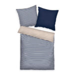 Produktbild TOM TAILOR Bettwäsche Stripes with a kick Dark Navy & Sunny Sand