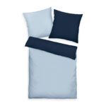 Produktbild TOM TAILOR Bettwäsche Two Tone Solid Colors Dark Navy & Sky Blue