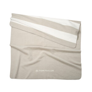 Produktbild TOM TAILOR Decke Jacquard Blanket Sunny Sand & Crisp White