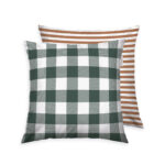 Produktbild Tom Tailor Kissenhülle Classic Check Forest & Rusty Red 40x40cm