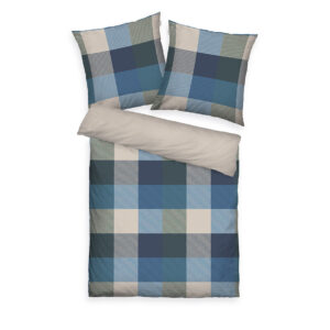 Produktbild Tom Tailor Winterbettwäsche Bold Mosaic Navy & Forest