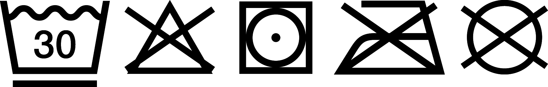 Pflegesymbole Jacquard Decke