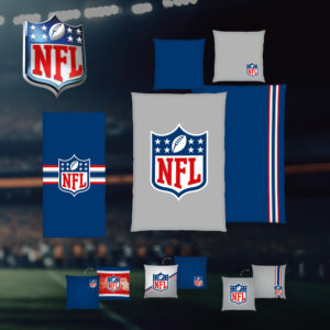 NFL Classic Comfort XXL – Bettwäsche ‘Classic’ + 2× Dekokissen-Set ‘Classic’ + Handtuch ‘Classic’
