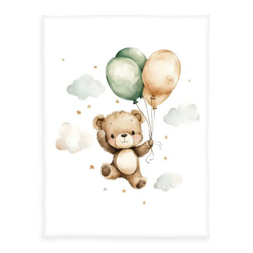 Produktbild babybest-Microfaserflausch-Decke-Ballon-Teddy-75x100