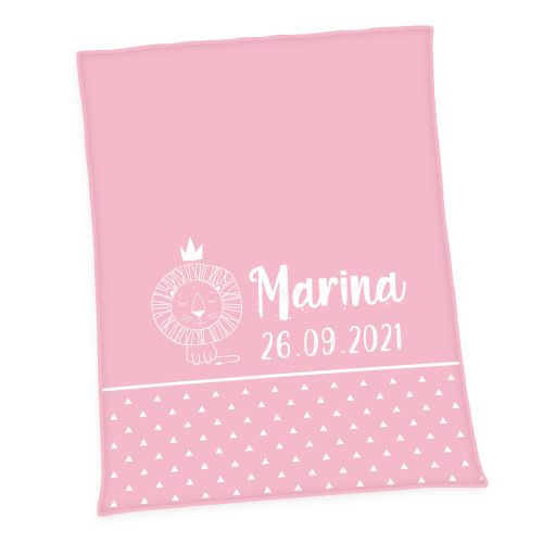 personalisierte-baby-kuscheldecke-loewe-mit-krone-unicade-rosa-1192243014