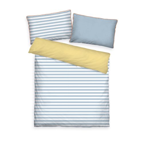 Produktbild Tom Tailor Babybettwäsche Stripes with a Kick Sky Blue & Light Lemon