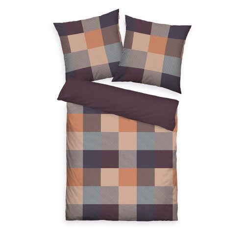 Produktbild Tom Tailor Winterbettwaesche Bold Mosaic Plum Warm Coral