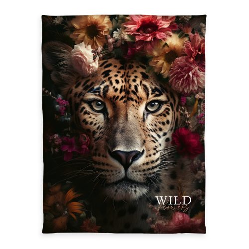 Produktbild Wild Flowers Kuscheldecke Leopard
