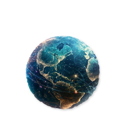 Produktbild Young Collection Kissen Weltkugel